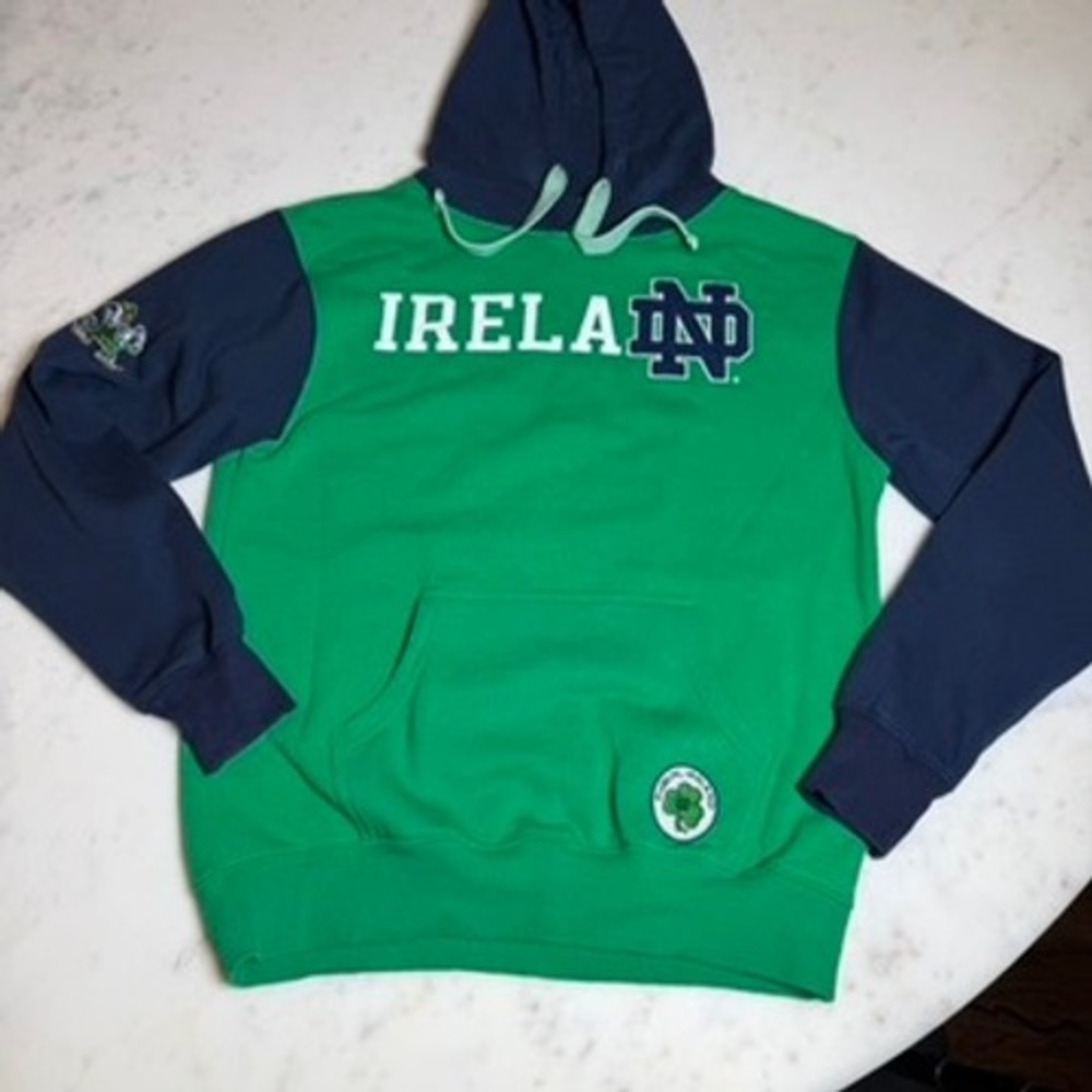 Notre Dame Fighting Irish Lansdowne Heritage Collection Hoodie Small Embroidered